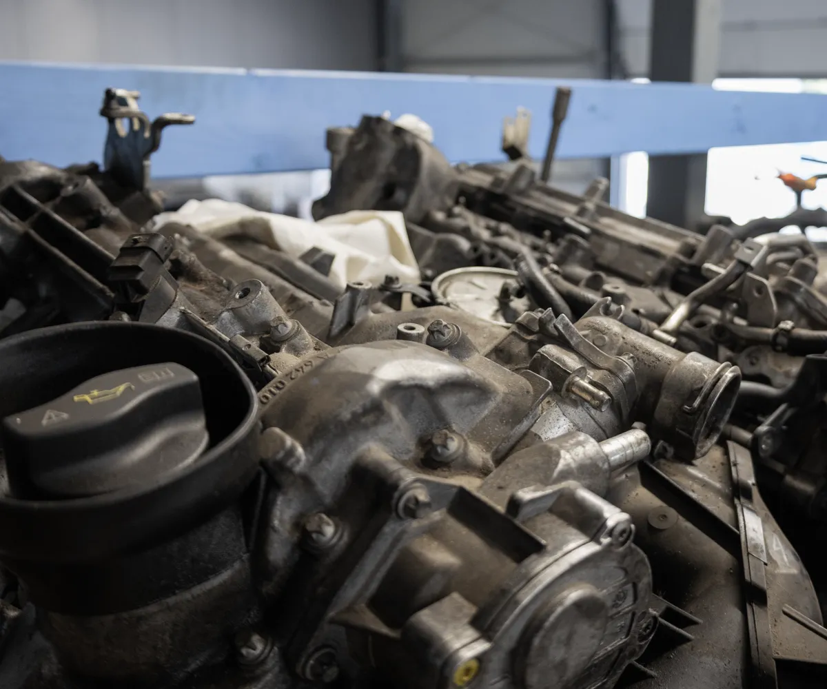 Detailansicht eines alten Motors